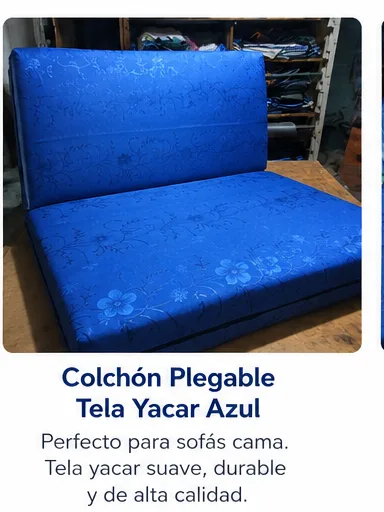 Colchón Plegable Tela Yacar